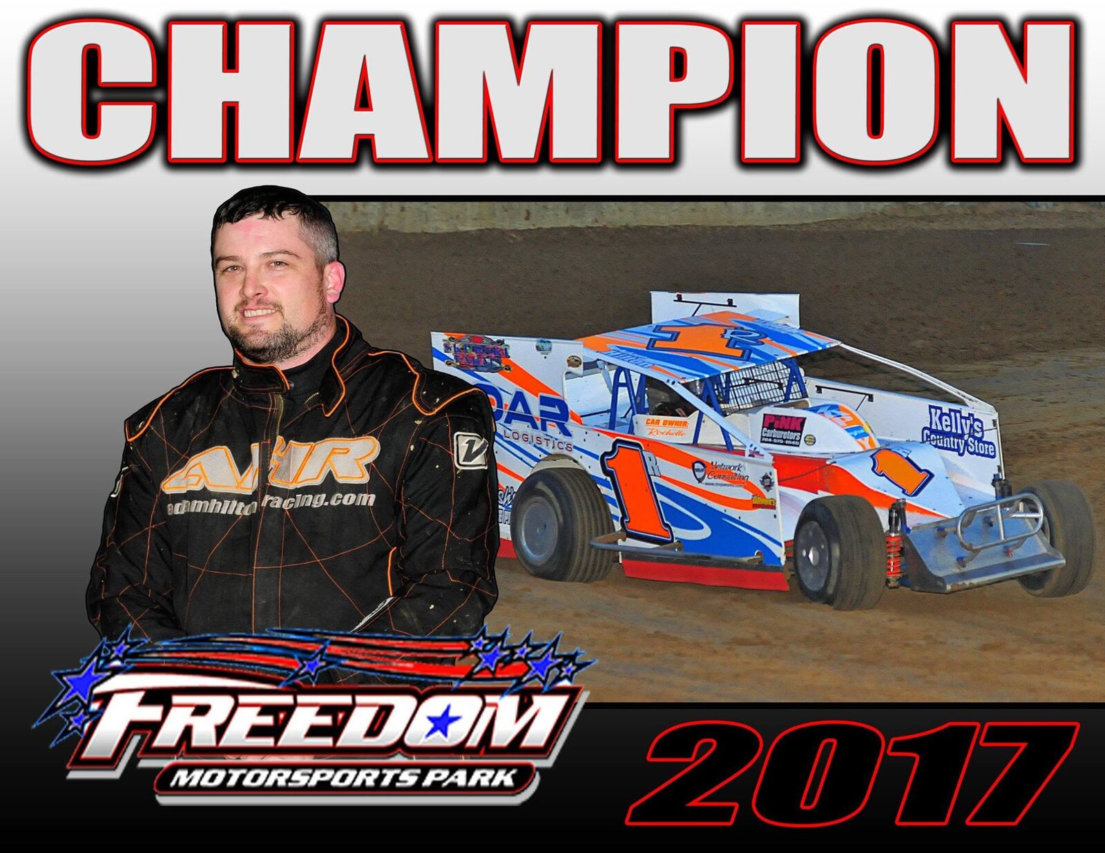 Adam Hilton, 2017 Freedom Motorsports Park Modified champion